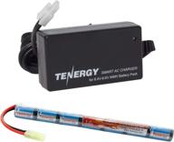 🔋 tenergy airsoft battery: 8.4v 1600mah nimh stick battery with high performance | stick style battery with mini tamiya connector | replacement battery for airsoft rifle aeg guns | includes 8.4v-9.6v nimh battery charger logo