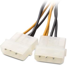 img 1 attached to 💡 Кабели Cable Matters 2-Pack 8-Pin PCIe к Molex (2X) Питание Кабель 4 дюйма: Эффективное и Надежное Решение для Питания