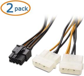 img 3 attached to 💡 Кабели Cable Matters 2-Pack 8-Pin PCIe к Molex (2X) Питание Кабель 4 дюйма: Эффективное и Надежное Решение для Питания