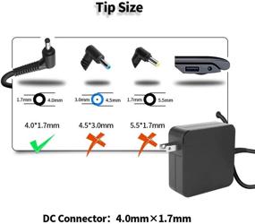 img 3 attached to 🔌 65W Laptop Charger Adapter Power Supply for Lenovo IdeaPad 110 310 510 510s 710 710s Yoga 710 11 14 15, Flex 4 5 6 (65W)