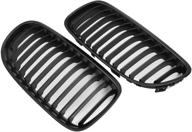matte black euro front center kidney grille grilles grill compatible with e90 e91 3 series 323i 328i 335i 335d lci facelift 08-11 logo
