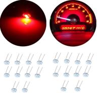 🚗 high-quality cciyu 20pcs 4.7mm-12v car green mini bulbs lamps for speedometer backlighting - red variant logo