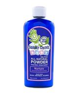 organic, talc-free squeaky cheeks baby powder (5oz) – natural, unscented 🌼 powder for rash relief, wetness, and itching – ideal for adults too! logo