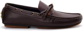 img 3 attached to DREAMY STARK Loafers Lace Up Moccasins Men's Shoes