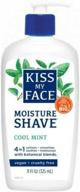 🌿 kiss my face 4-in-1 moisture shave, cool mint 11 oz (pack of 2): ultimate skin soothing shave gel with refreshing minty scent logo