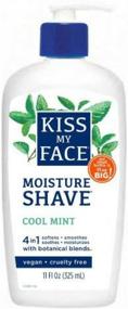 img 1 attached to 🌿 Kiss My Face 4-in-1 Moisture Shave, Cool Mint 11 oz (Pack of 2): Ultimate Skin Soothing Shave Gel with Refreshing Minty Scent