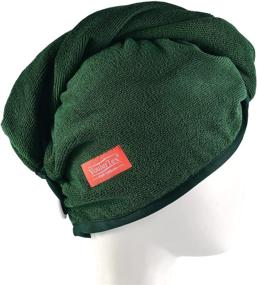 img 2 attached to YoulerTex Microfiber Hair Towel Wrap: Ultra Absorbent Turban 3 Pack for Quick Drying & Frizz-Free Hair (Emerald)