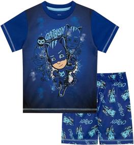 img 4 attached to 🐱 Оптимизированные пижамы с короткими штанами PJ Masks для мальчиков Catboy