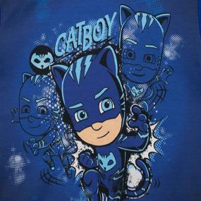 img 2 attached to 🐱 Оптимизированные пижамы с короткими штанами PJ Masks для мальчиков Catboy