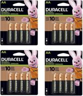 🔋 duracell 16-pack aa rechargeable batteries, precharged nimh 2400mah logo