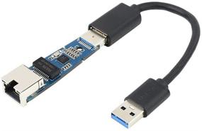 img 4 attached to 💻 High-Speed USB 3.2 Gen1 to RJ45 Gigabit Ethernet Converter: Driver-Free, Plug and Play, Compatible with Multiple Systems