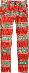 img 4 attached to 🎄 Big Boys' Christmas Holiday Ugly Christmas Pants