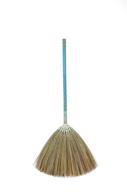 sn skennova asian broom thai pattern vintage retro 🧹 natural grass handmade, blue - authentic asian charm for efficient cleaning logo