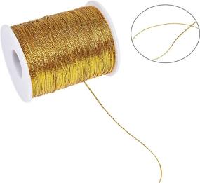 img 2 attached to 🎁 Kare & Kind Metallic Non-Stretch Cord - Set of 2 Spools (Gold and Silver) - 520 M Total Length - 1mm Thick Thread for Christmas Ornaments, Gift Tags, Ribbons, Arts, Crafts, Jewellery, Sewing