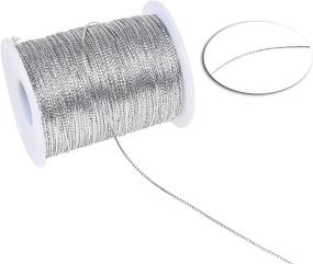 img 1 attached to 🎁 Kare & Kind Metallic Non-Stretch Cord - Set of 2 Spools (Gold and Silver) - 520 M Total Length - 1mm Thick Thread for Christmas Ornaments, Gift Tags, Ribbons, Arts, Crafts, Jewellery, Sewing