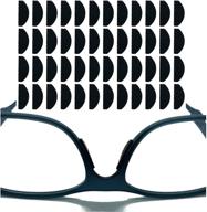 geekgrips (48-pack) non-slip nose pads for eyeglasses - adhesive nose pads for plastic frames & sunglasses | stick-on eyeglass nose pad with soft microfiber lens cloth logo