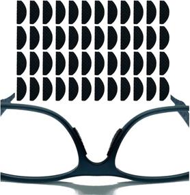 img 3 attached to GeekGrips (48-Pack) Non-Slip Nose Pads for Eyeglasses - Adhesive Nose Pads for Plastic Frames & Sunglasses | Stick-On Eyeglass Nose Pad with Soft Microfiber Lens Cloth