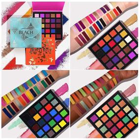 img 3 attached to BONNIESTORE 3PCS 75 Bright Colors Eyeshadow Palette: Colorful, Long Lasting, Waterproof, High Pigmented Makeup Eyeshadow Palette with Matte, Glitter, and Smooth Powder Eye Shadow