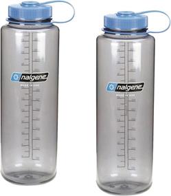 img 1 attached to 🚰 Nalgene Silo 48oz Tritan Wide Mouth Bottle - 2 Pack: Ultimate Hydration Solution for On-the-Go
