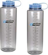 🚰 nalgene silo 48oz tritan wide mouth bottle - 2 pack: ultimate hydration solution for on-the-go logo