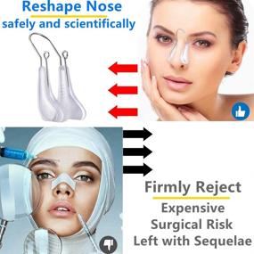 img 1 attached to 👃 Lenlorry Nose Shaper Lifter Clip: Silicone Safety Corrector for Wide Crooked Nose Enhancement - Women Men, Girls & Ladies