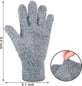 img 2 attached to 🧤 Versatile 3 Pairs of Dusting Gloves for Efficient House and Kitchen Cleaning