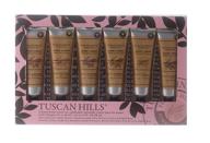 🎁 tuscan hills 6 irresistible scents hand cream set in a beautifully packaged gift box (pink) logo