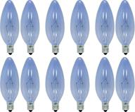 ge reveal hd blunt tip decorative light bulb (40w, 280 lumens) - candelabra base 12-pack chandelier bulbs logo