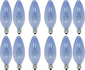 img 4 attached to GE Reveal HD Blunt Tip Decorative Light Bulb (40W, 280 Lumens) - Candelabra Base 12-Pack Chandelier Bulbs