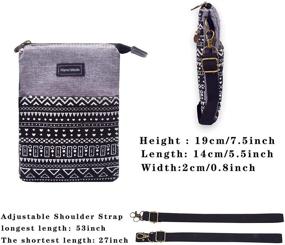 img 2 attached to Stylish WITERY Pattern Canvas 👜 Crossbody Handbags & Wallets for Women