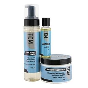 img 2 attached to 🧔 Complete TCM Healthy Growth Trio Men's Beard Care Kit - All-in-One Shower and Styling Solution (Conditioner, Foam Wash, and Oil)