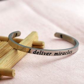 img 1 attached to HOLLP Doula Cuff Bracelet: Perfect Gift for OBGYN Doctors and Midwives