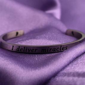 img 2 attached to HOLLP Doula Cuff Bracelet: Perfect Gift for OBGYN Doctors and Midwives