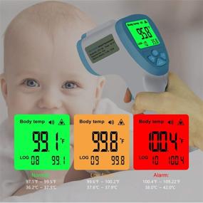 img 3 attached to 🌡️ Digital Non-Contact Forehead Thermometer with Fever Alarm and Memory Function – Infrared Professional Thermometer for Babies, Kids, and Adults