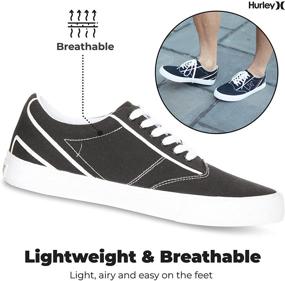 img 2 attached to 👟 Hurley Mens Jasper Skate Black Shoes: Fashionable Sneakers for Men