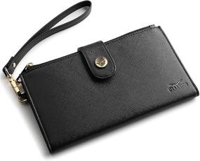 img 4 attached to Womens Luxury Blocking Bifold Saffiano Women's Handbags & Wallets
