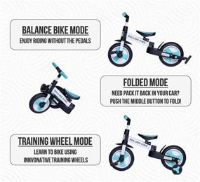 img 3 attached to 🚲 Rolling King 3-in-1 Convertible Kids Bicycle for Toddlers, Ages 2-5, Boys & Girls, Starter Bike with Training Wheels, Adjustable Seats, Variety of Colors