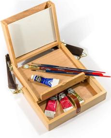 img 1 attached to 🎨 Compact and Versatile: Artcoe Small Pochade Box for Painting Boards, Beech - 203 x 152 mm