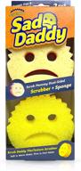 🧽 scrub daddy sponge set - flextexture scrubber and scrub mommy dual-sided sponge - soft, firm & odor resistant - 2 count logo