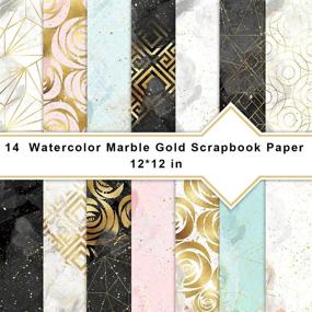 img 2 attached to 🎁 Father's Day Crafts: 14 Pcs Decorative Scrapbook Paper for DIY Gift Box Wrapping - 12 x 12 Inches Construction Paper Card Stock Craft Paper