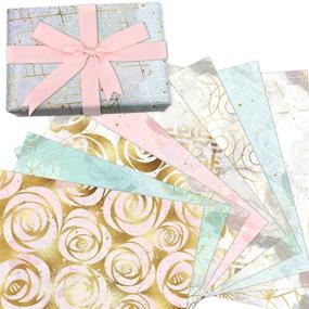 img 4 attached to 🎁 Father's Day Crafts: 14 Pcs Decorative Scrapbook Paper for DIY Gift Box Wrapping - 12 x 12 Inches Construction Paper Card Stock Craft Paper