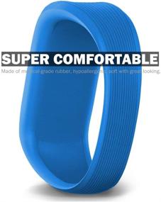 img 2 attached to 👧 iBREK Silicon Stretchy Replacement Watch Bands for Garmin Vivofit jr/jr 2/3 - Small, Blue (No Tracker) - Perfect Fit for Kids Boys and Girls