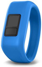 img 4 attached to 👧 iBREK Silicon Stretchy Replacement Watch Bands for Garmin Vivofit jr/jr 2/3 - Small, Blue (No Tracker) - Perfect Fit for Kids Boys and Girls