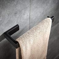 🔗 yj yanjun modern hand towel holder wall mounted stainless steel towel ring for bathroom in matte black - bracket included at the bottom logo