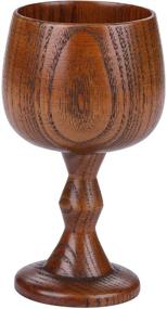 img 3 attached to I-MART Wooden Wine Glass: Exquisite Wine Goblet Cup for a Timeless Touch