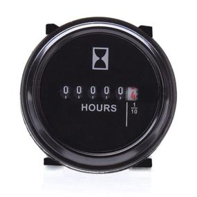 img 4 attached to ⏲️ DEALPEAK Waterproof Hour Meter/Tachometer Gauge 2'' Round for Marine Boat Tractor Engine - 12V 24V 36V