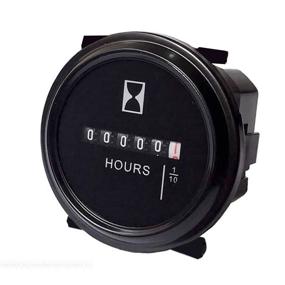 img 2 attached to ⏲️ DEALPEAK Waterproof Hour Meter/Tachometer Gauge 2'' Round for Marine Boat Tractor Engine - 12V 24V 36V