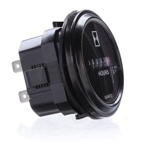 img 3 attached to ⏲️ DEALPEAK Waterproof Hour Meter/Tachometer Gauge 2'' Round for Marine Boat Tractor Engine - 12V 24V 36V