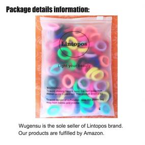 img 3 attached to Lintopos Baby Hair Ties Girl (100 PCS): Elastic Hair Bands Ties for Small Ponytails - Premium Rubber Band Ponytail Holders