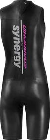 img 3 attached to 🏊 Women's Synergy Endorphin Sleeveless Quick John Triathlon Wetsuit - Smoothskin Neoprene for Ironman, USAT Approved, and Open Water Swimming